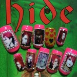 Xjapanのhideさんの ピンクチェック・スーツの柄をを再現した振袖もあります