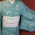 綿絽の浴衣を着物風にスタイリングしてお出掛けされました！
