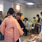 え？もう帯？驚きの声が…！ 3分着付けをジャパンビューティプロジェクトで実演です！