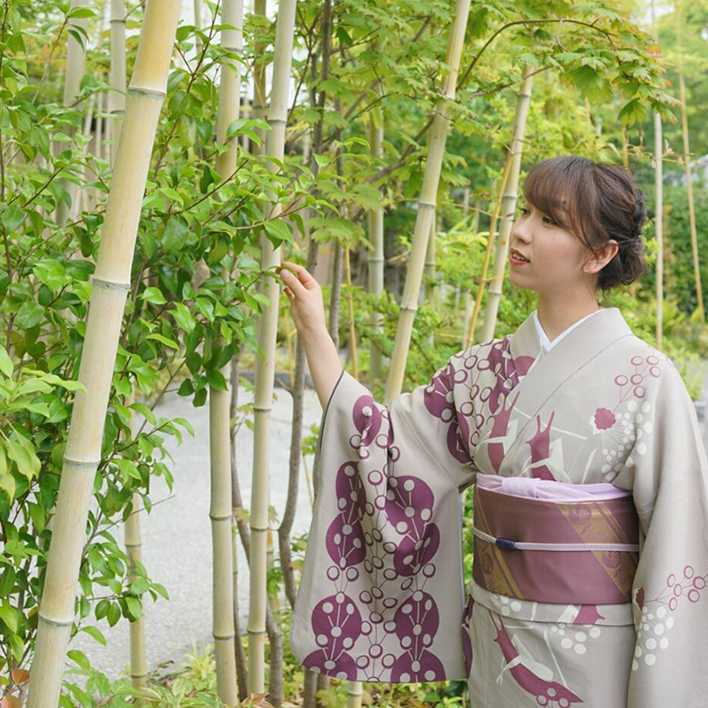 妖精柄の着物でパーティー